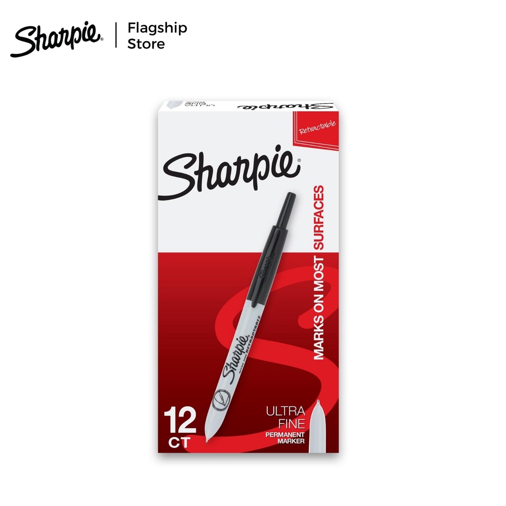 Sharpie Retractable Ultra Fine (Box of 12s) | Shopee Philippines