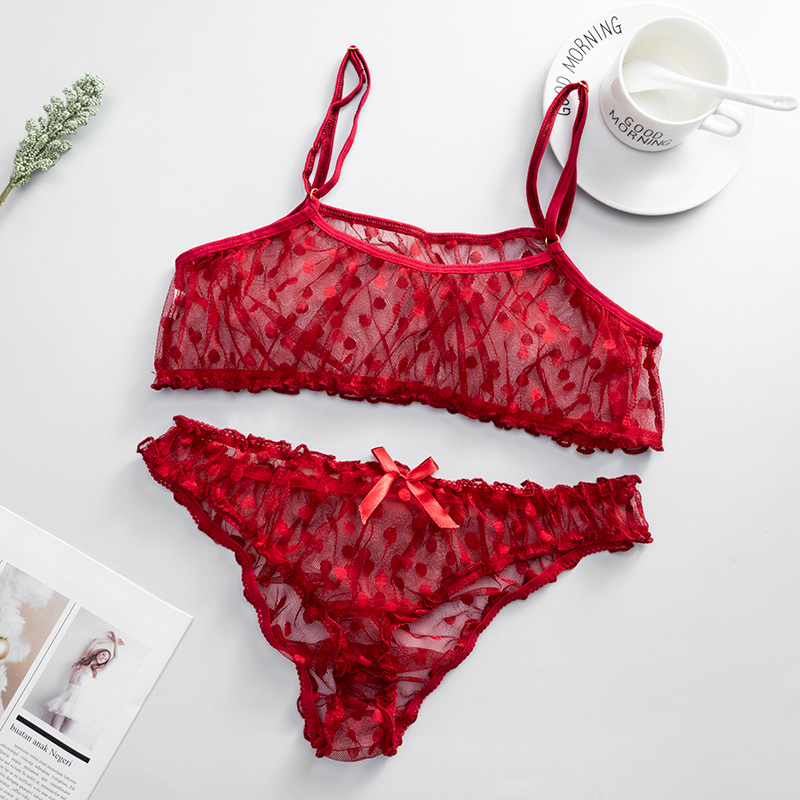 polka dot underwear set