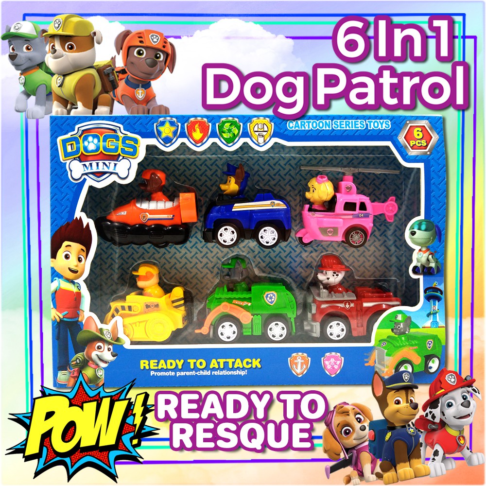 paw patrol action figures with vehicles