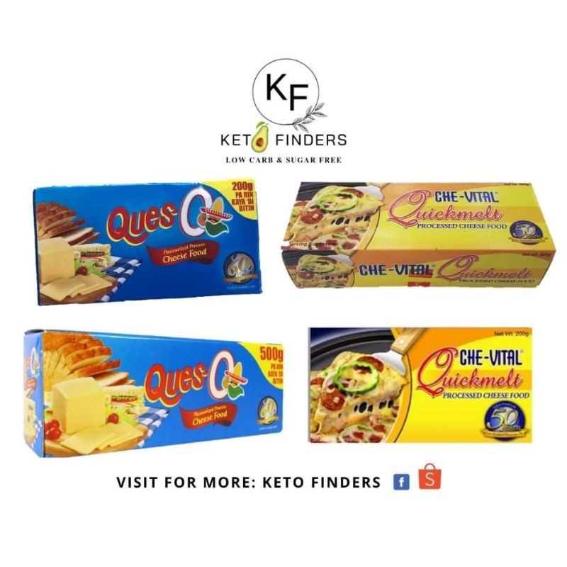 QuesO & CheVital Quickmelt Cheese 200g500g (KETO APPROVED) Shopee