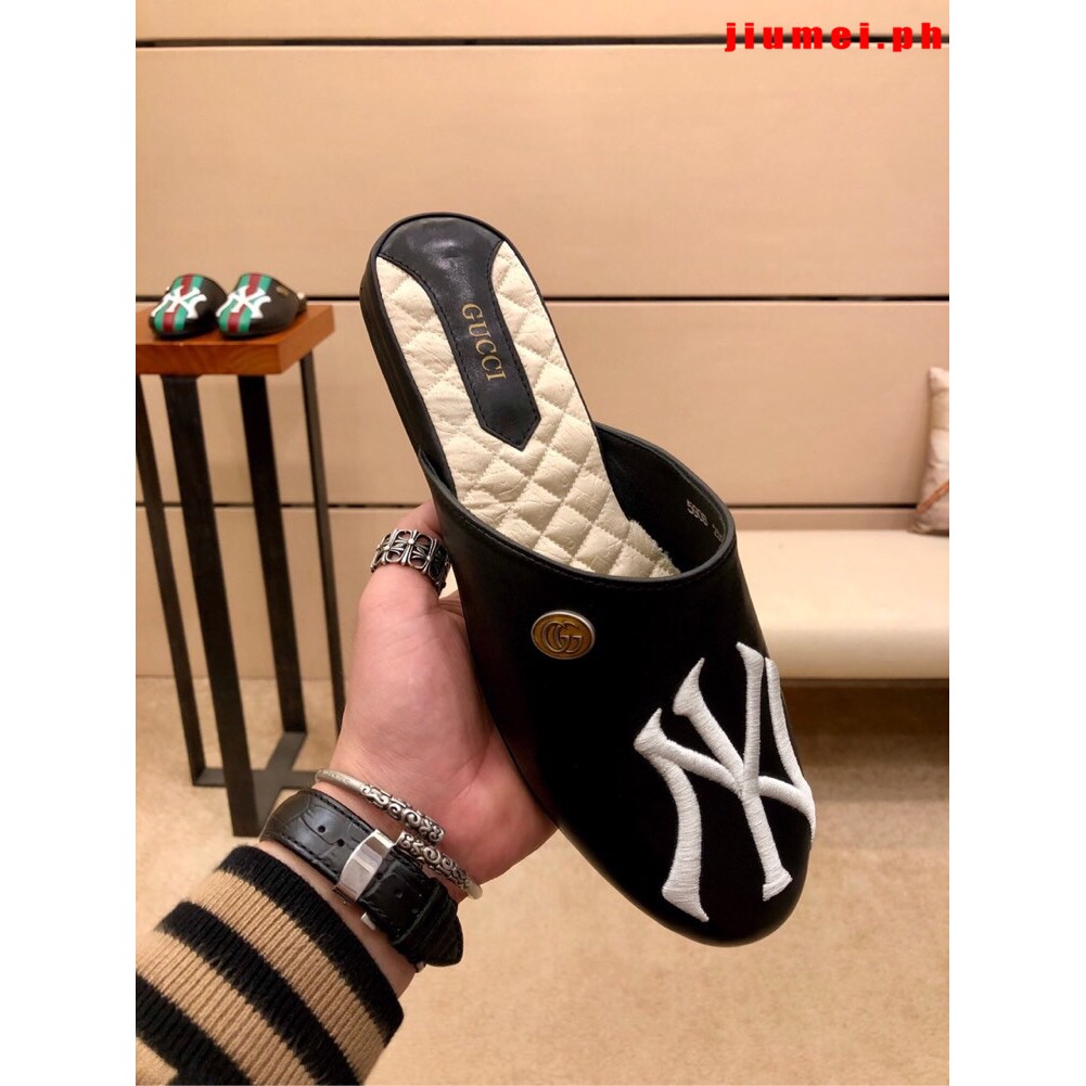 leather gucci slippers