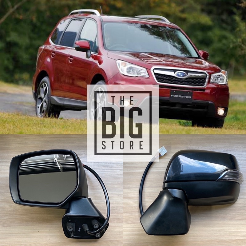 Subaru Forester SJ replacement side mirror assembly with auto fold