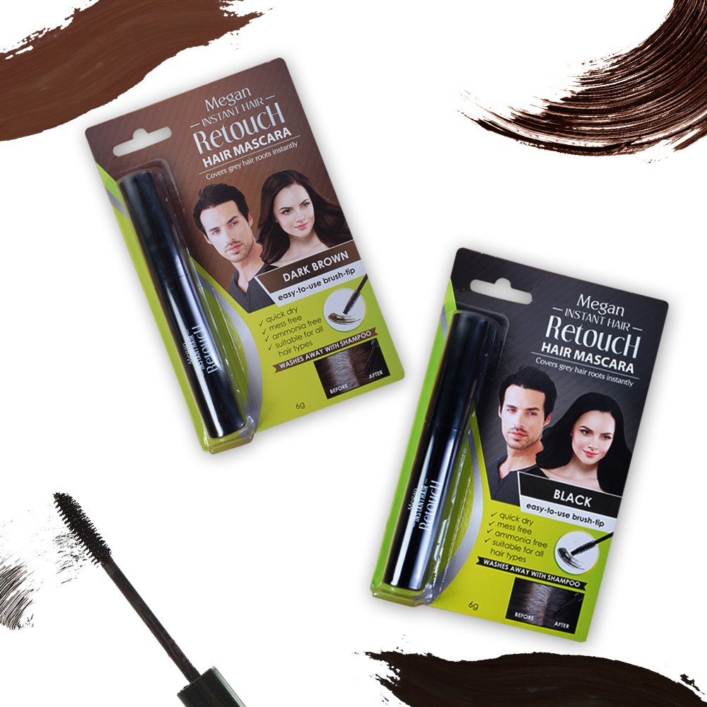 Megan Instant Hair Retouch Hair Mascara Black 6g Shopee Philippines