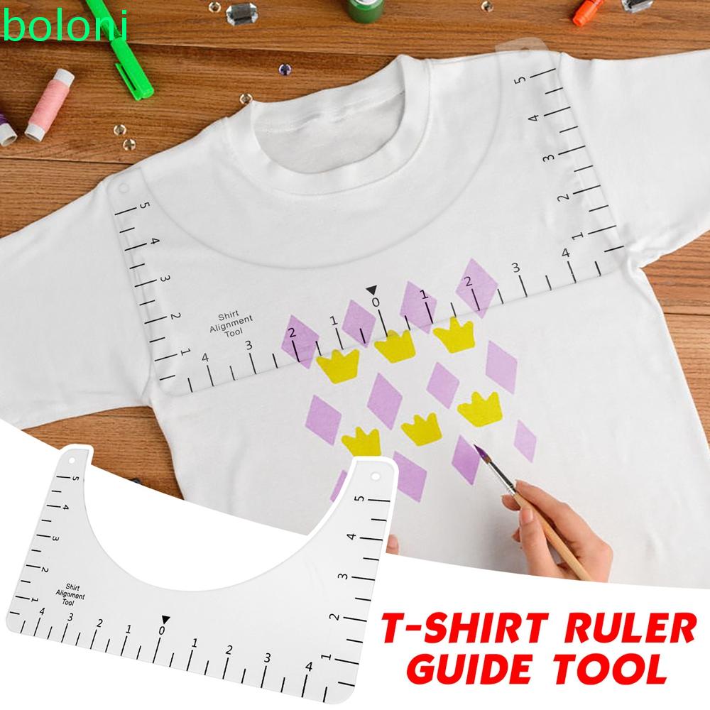 Download COD High Quality T-Shirt Guide Ruler Acrylic Sewing Accessory Alignment Ruler Shirt Alignment ...