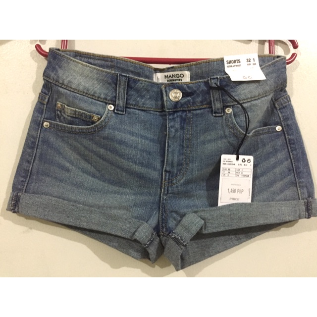 mango jean shorts