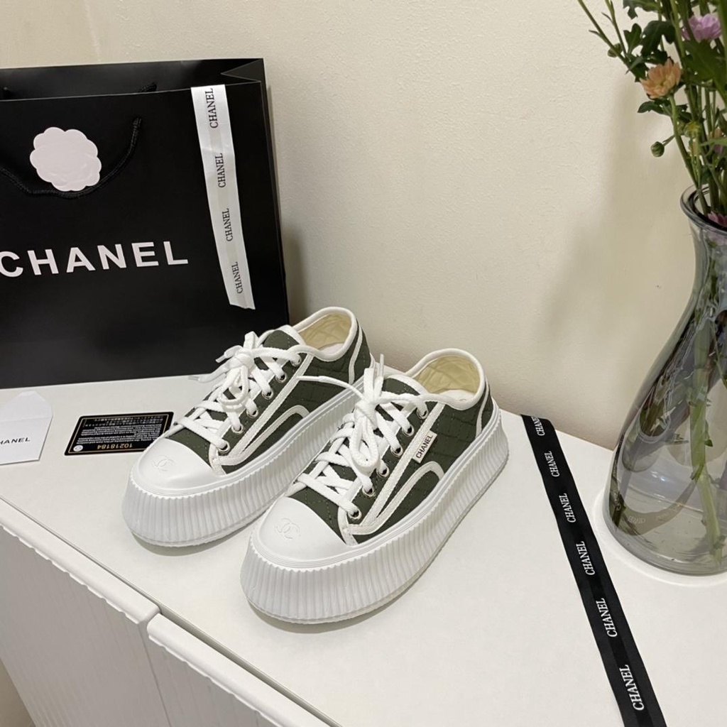 Chanel Chanel canvas shoes, his 2022 summer new defined new four-color ...
