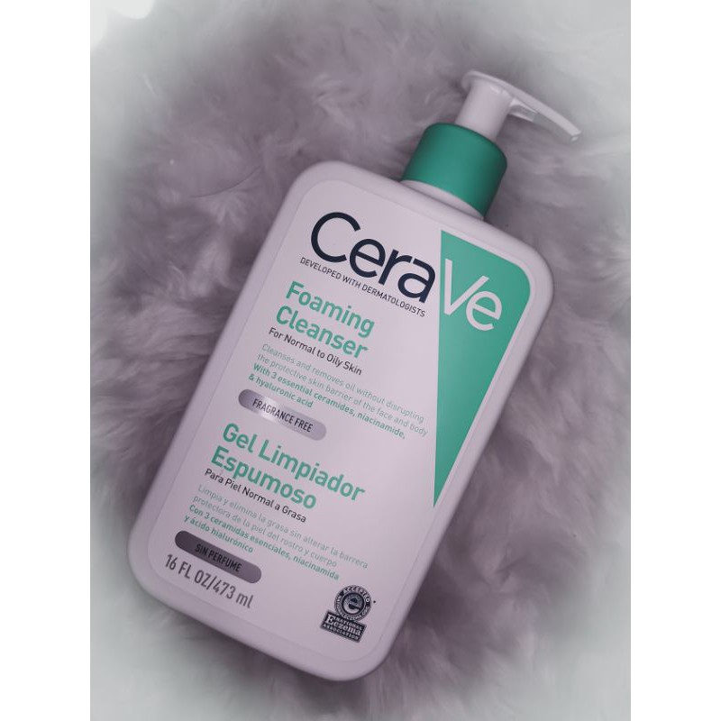 cerave foaming facial cleanser shopee