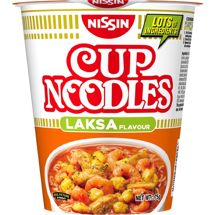 Nissin Cup Noodles Laksa 75g. Expiration Sept. 24, 2022 Shopee