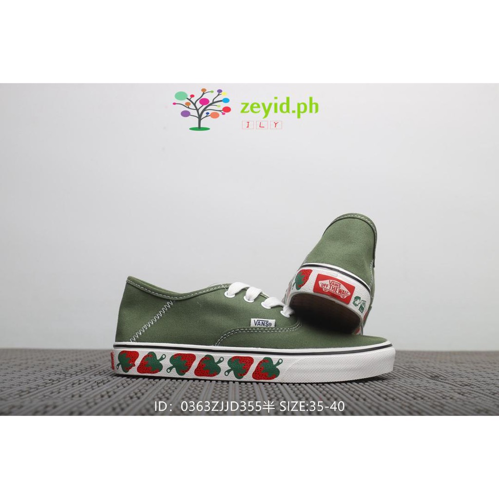 vans strawberry green