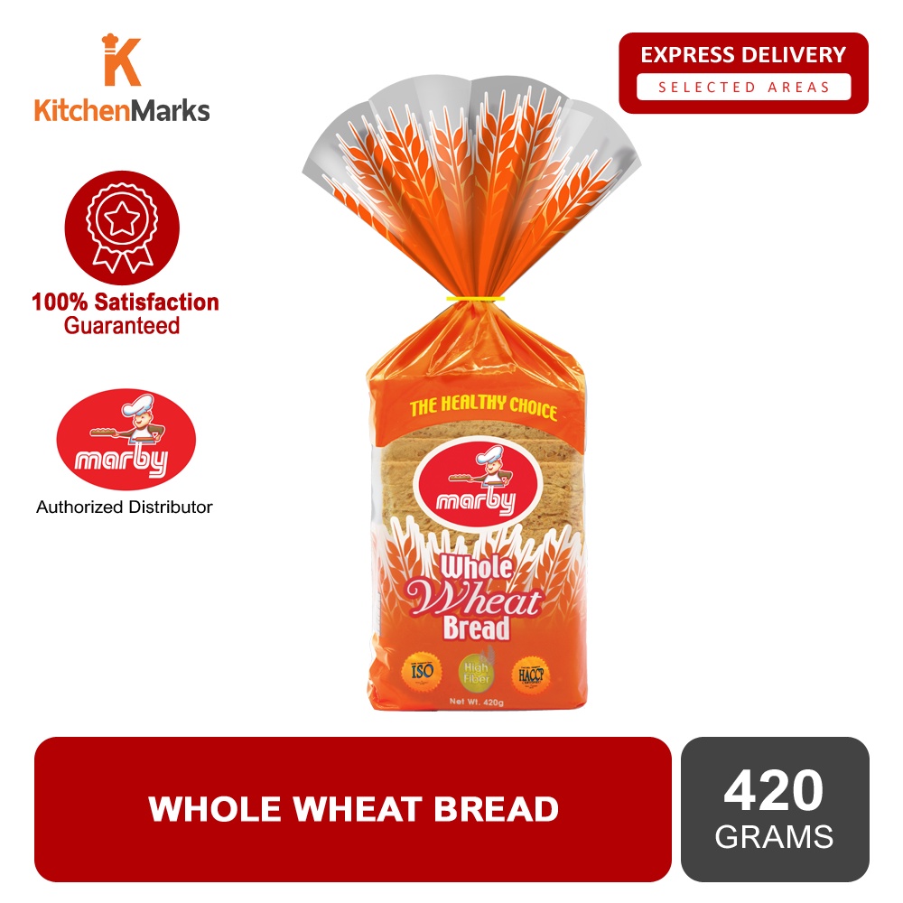 Marby Whole Wheat Bread 420grams Shopee Philippines