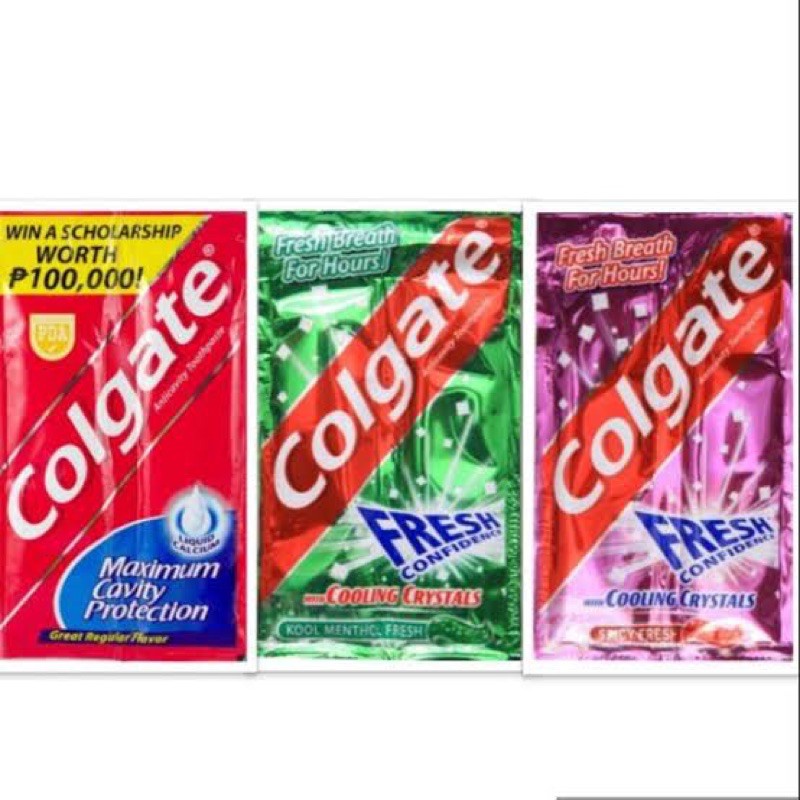 Colgate Toothpaste Sachet 12'sx25Grams | Shopee Philippines