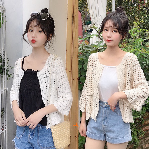 white lace kimono cardigan