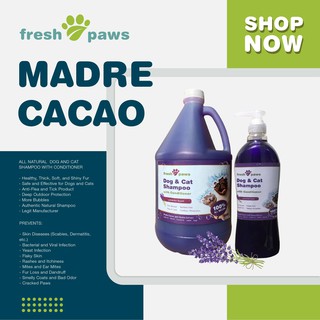 Fresh Paws Dog & Cat Shampoo with Conditioner (Madre de Cacao & Guava Extract) Lavender Scent #1