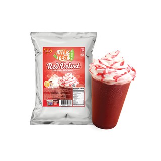 inJoy Red Velvet Milk Tea Powder | Instant Powdered Milk Tea 500g | Good for 14 to 16 servings!