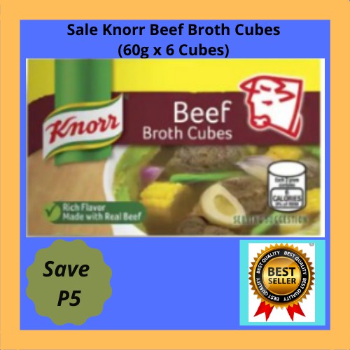 Sale Knorr Beef Broth Cubes 60g X 6 Cubes Shopee Philippines