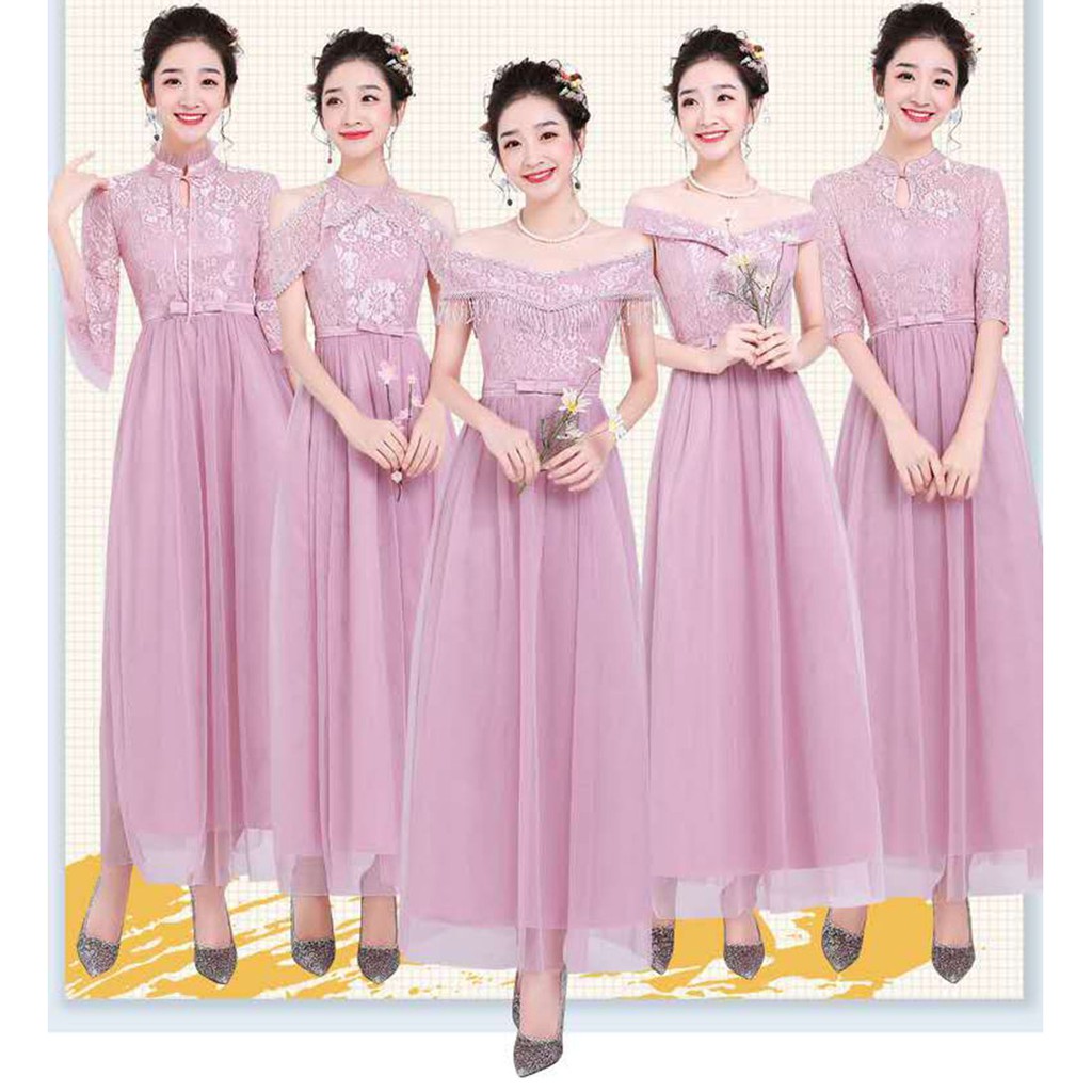 dress bridesmaid shopee