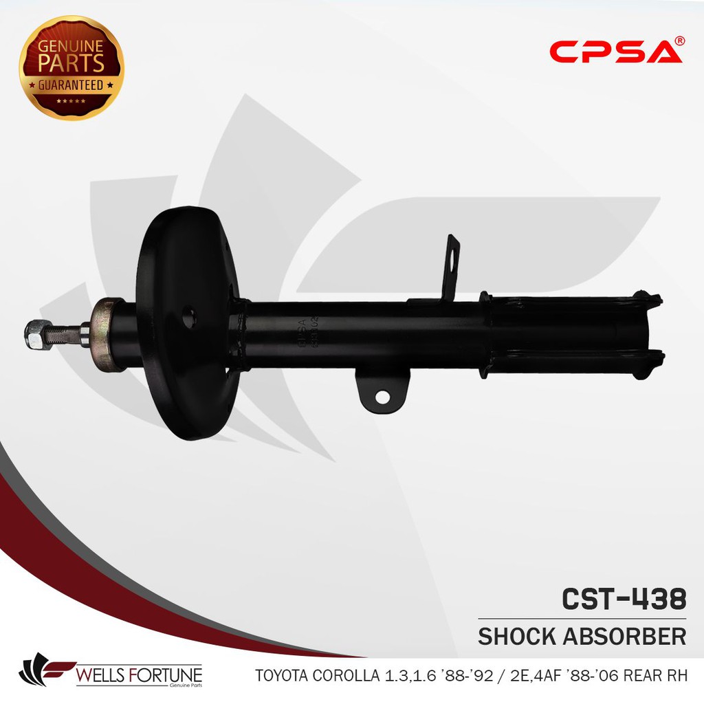 TOYOTA COROLLA 1300 1600 SMALL BODY 1987 1992 REAR RIGHT 633102 CPSA SHOCK ABSORBER (1PC
