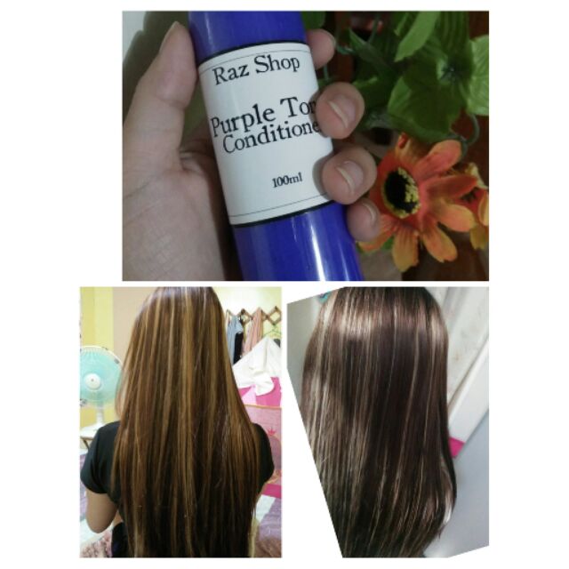 Ash Gray Hair Ash Blonde Purple Toning Conditioner