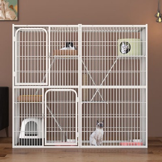Splice cat cage Villa three-story large free space cat house large breeding cat house small cat nest