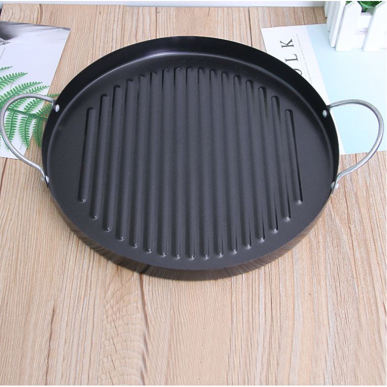Round Smokeless Indoor Barbecue Grill Pan Shopee Philippines
