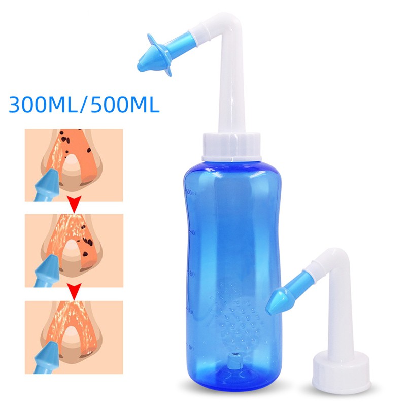 300ml 500ml Nasal Rinse Neti Pot Nose Wash Neti Pot Cleaner Irrigation ...