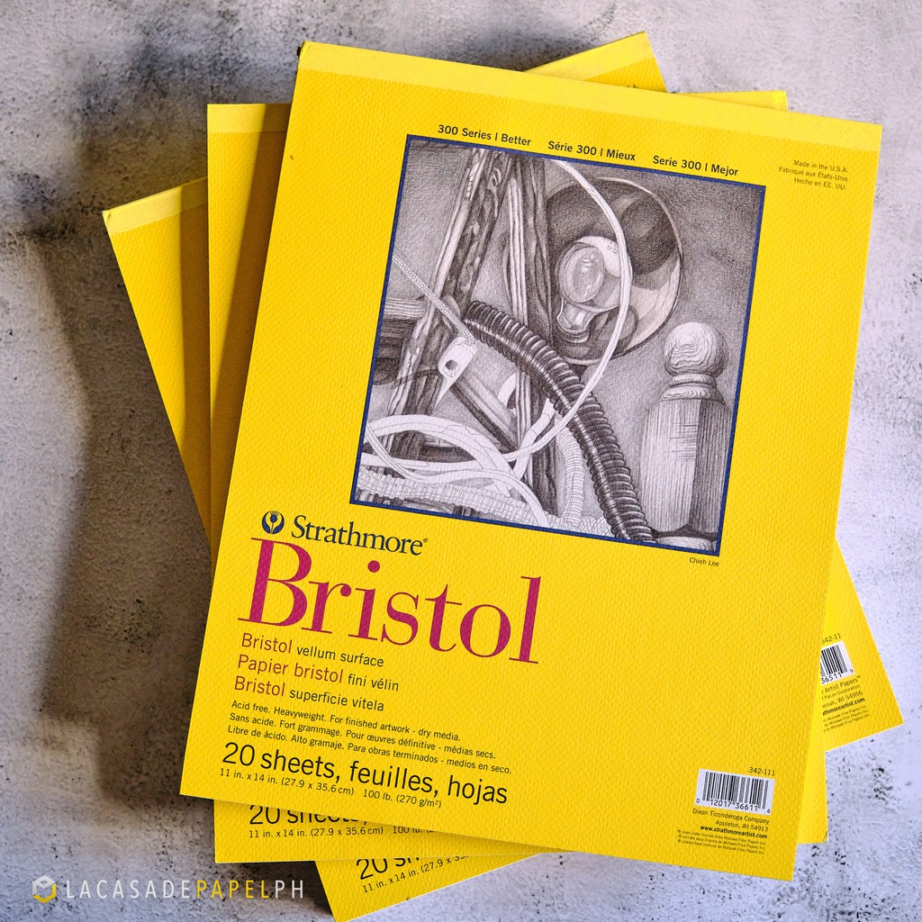 Strathmore 300 Series Bristol Vellum Pad, 11"x14", Tape Bound, 20 Sheets Shopee Philippines