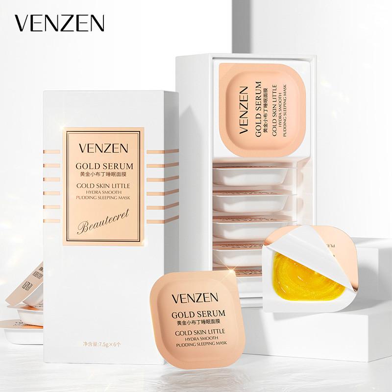 Venzen Gold Sleeping Facial Mask Gel Moisturizing Repairing Oil Control