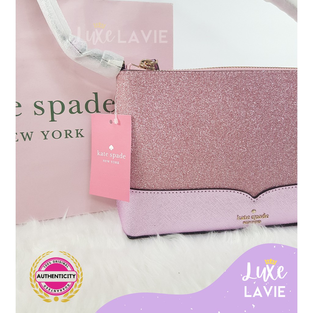 AUTHENTIC Kate Spade Glitter Sling Bag in Pink | Shopee Philippines