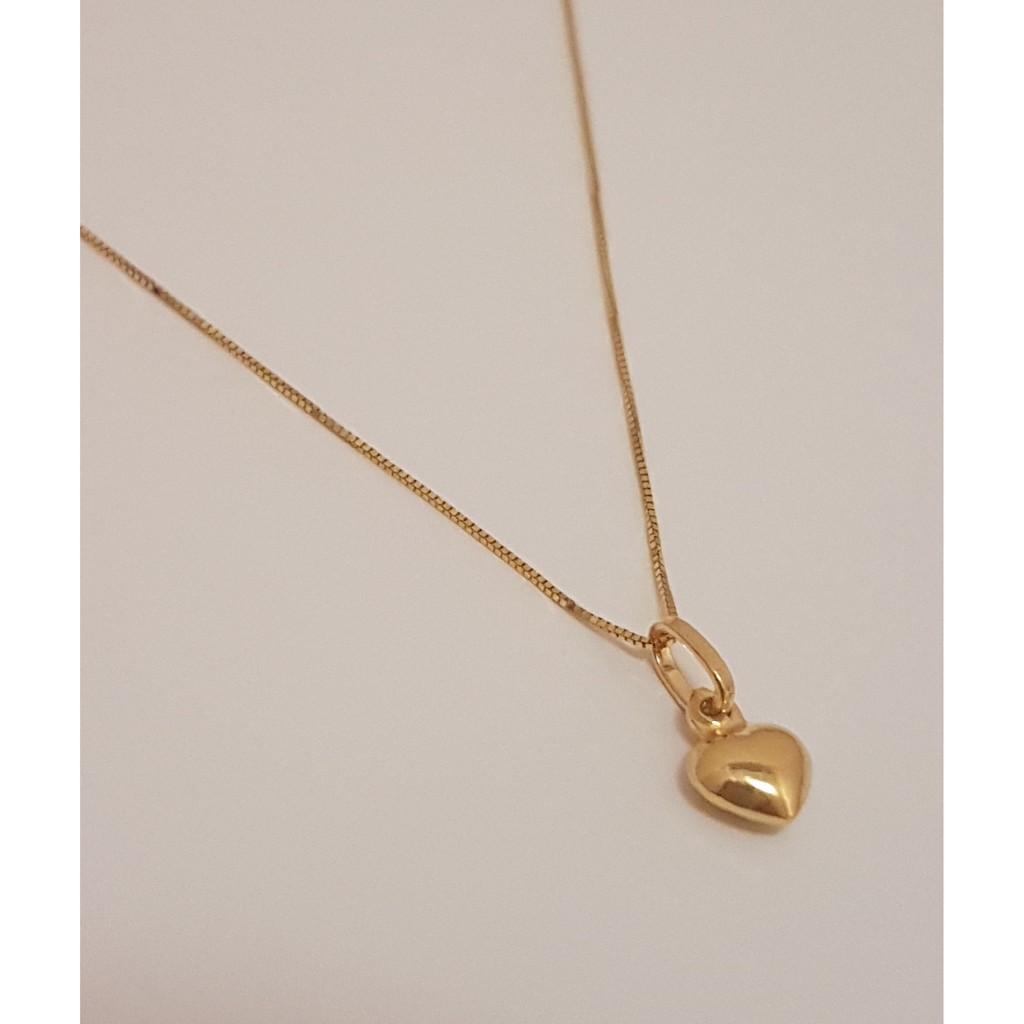 SALE!!! CASH ON DELIVERY 18k Gold Heart Necklacebestseller Shopee