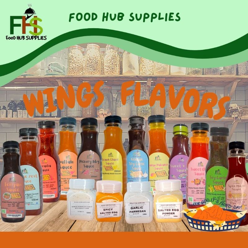 Chicken wings Sauces& powders flavorings 350ml Shopee Philippines