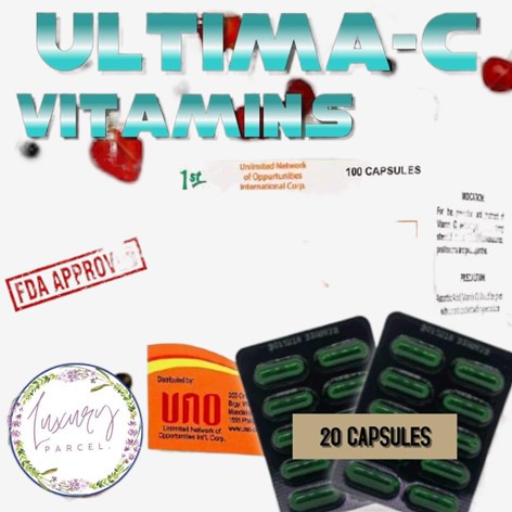 ﹉Vitamins na pampataba, for kids and adult, ULTIMA C 20 capsules, pampagana kumain, ORIGINAL sodium #1