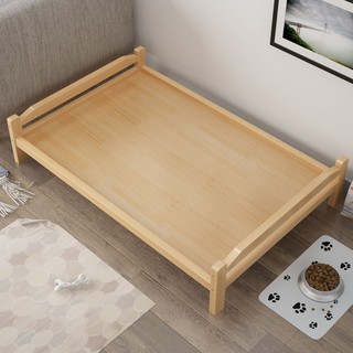 bed frame with dog kennel