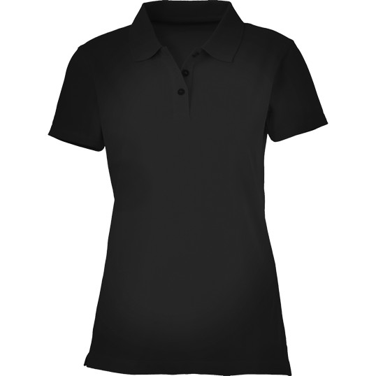 plain black polo t shirt women's