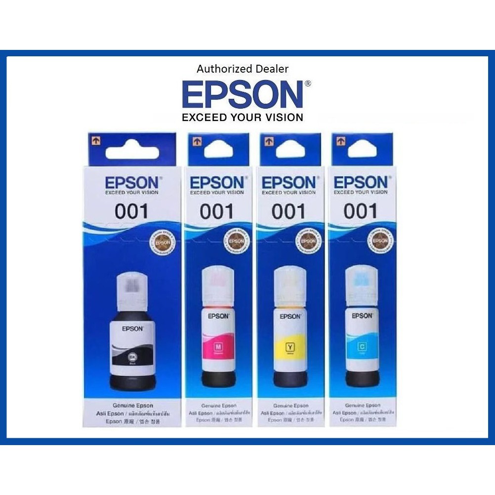 Genuine EPSON 001 Ink L4150 L4160 L6160 L6170 L6190 Eco Tank Printer