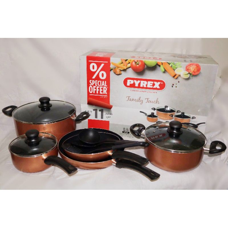 Pyrex Family Touch 11Sets Non-Stick 