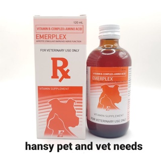 【Ready Stock】✴☊☞Emervet EMERPLEX (Vitamin B-Complex + Amino Acid) - Pet Vitamins / Supplement