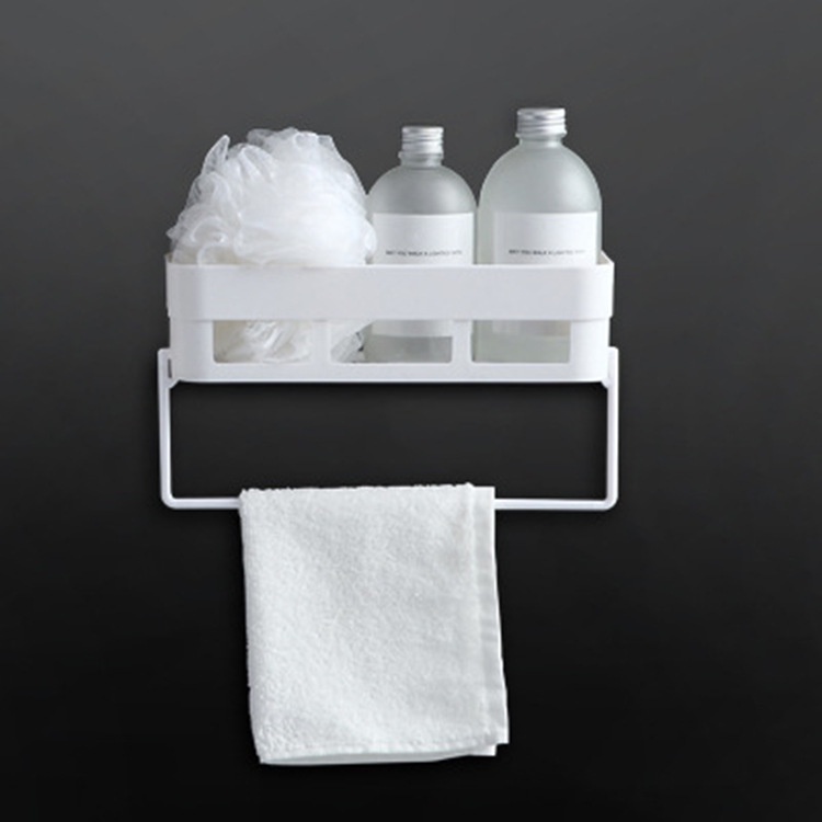 N010-Bathroom shelf corner shelf toilet storage hand washing no punching no trace storage rack