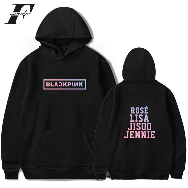 pink hoodie with black rose