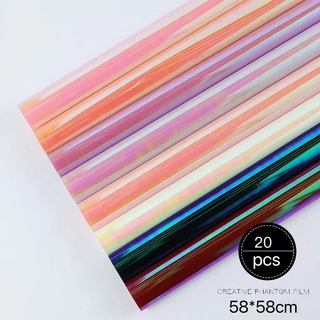 Laser Paper Symphony Film Flower Wrapping Paper Colorful Paper Double-sided Waterproof Paper #1