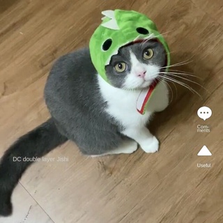 ▲cod▼ Japan Daiso Dinosaur Shark Puppy Dog ??Cat Cute Pet Hat Decoration Headgear Cross Dress Jepun 