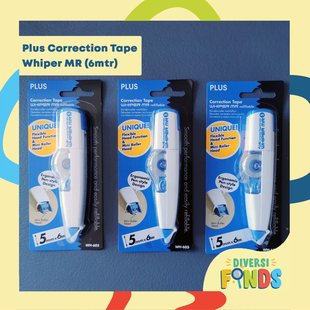 Plus Correction Tape Whiper WH605 Shopee Philippines