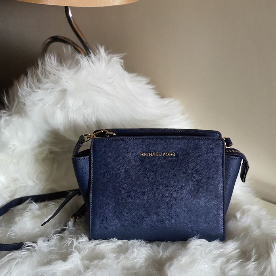 michael kors blue crossbody