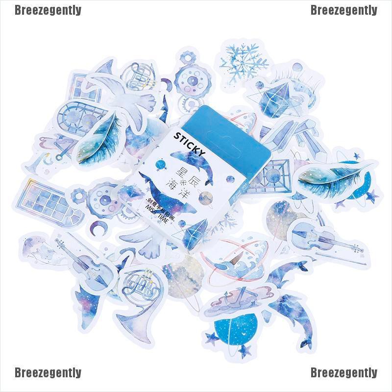 46pcs/box Star Ocean DIY Diary Stickers Paper Lables Gifts Packaging Decor_sh