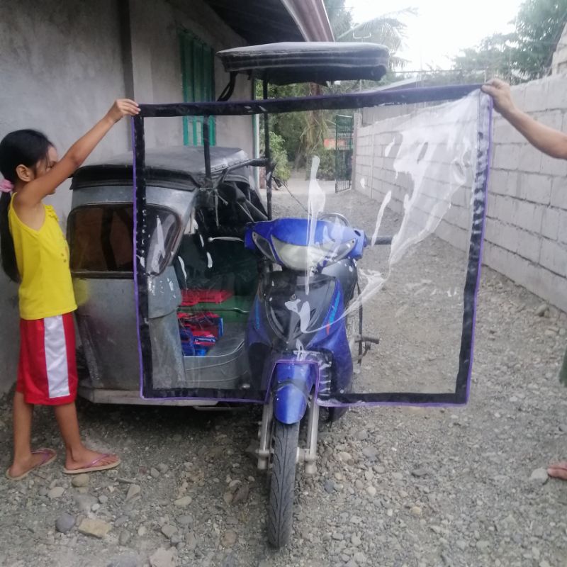 Tricycle Transparent Plastic Trapal HARAP / FRONT Tarapal Shopee