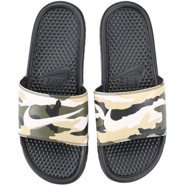 nike benassi camo