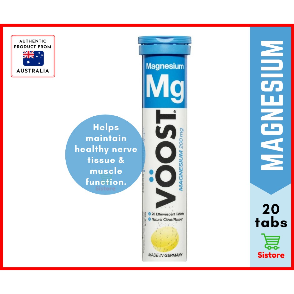 Voost Magnesium Effervescent Tablets (20 tablets) Shopee Philippines