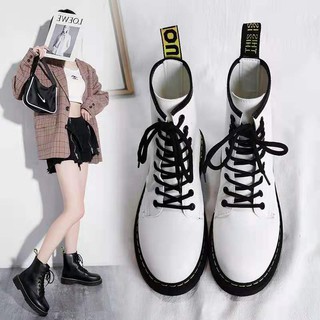 new arrival korean fashion Martin boots Thick Bottom Casual Boots Women Lace Up Ankle  Boots