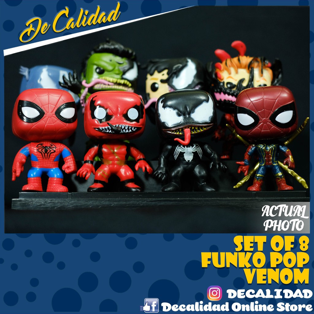 Set of 8 Funko Pop Venom Venomized 