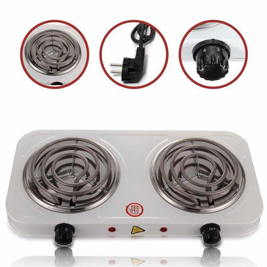 Electric Double Burners Hot Plate Countertop Buffet Stove Heating