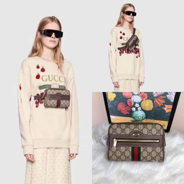 gucci ophidia gg supreme belt bag